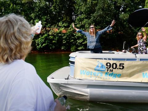 This scene was captured last Memorial Day weekend on the first Blessing of the Fleet. The next Blessing of the Fleet service will be held Sunday, May 25 at 9:30 a.m. (Photo/Angela Gary)