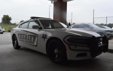 Drew Dotson/The Hartwell Sun - A Hart County Sheriff’s Office cruiser parked at the station.