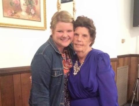 Granny Trina, my namesake, and I took this picture 10 years ago while I was a senior in high school. At 80 then, and at 90 now, she’s retained her natural dark hair color – something I hope to get from her as well! (Submitted by Rose Scoggins)