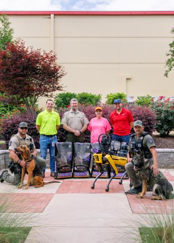 Nestlé Purina PetCare Hartwell recently made a donation of dog food to the Hart County Sheriff’s Office. (Submitted by Thomas)