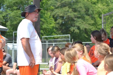 The Hart County High School Softball team hosted more than 30 campers for their annual youth softball camp as head coach Gearld Gates and current players headed the camp as they worked on hitting, fielding and pitching. (Photo/Adriana Cascio)