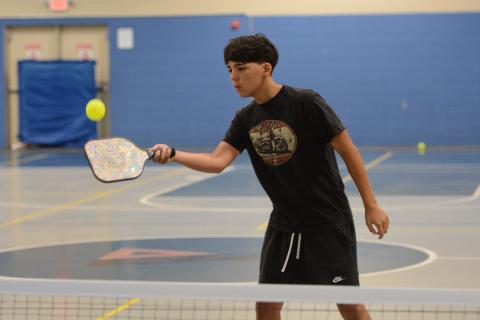 10 campers were learning the fundamentals of the fast growing sport in the world at Pickleball Camp July 21-25. (Photo/Benjamin London)