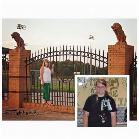 A photo collage I made my senior year of high school with one of my senior photos and a photo from my very first Franklin County football game ironically popped up in my Facebook memories Wednesday morning after this column was written. (Photo submitted by Rose Scoggins)