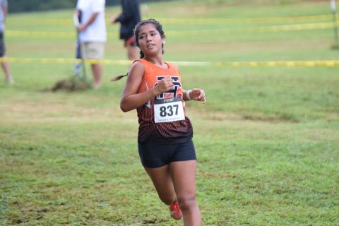 Cross Country’s senior runner Mareli Fajardo Bacilio earns Athlete of the Week. (Photo by Shane Scoggins)