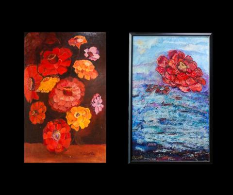"The Mother" (left) and "Hope" (right) by Mary Dilworth (Photos submitted by Neumann)