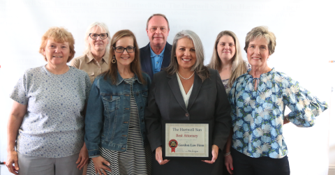 The Gordon Law Firm, Attorneys at Law, LLC, which has often won Best Attorney in The Hartwell Sun's annual Readers' Choice contest, celebrates 50 years this year. Photo by Rose Scoggins.