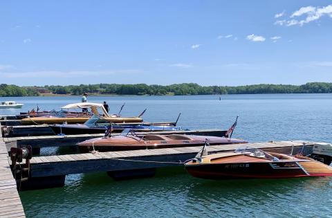 The Blue Ridge Chapter of the Antique and Classic Boat Society will return to Lake Hartwell to host the Lake Hartwell Boat Show at the Harbor Light Marina and Tilly’s Tiki Bar and Grill Friday and Saturday, April 17 and 18. Photo submitted by Tamyra Hyatt.