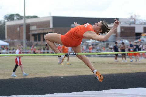 The Track Dogs’ senior athlete Madi Bennett earns Athlete of the Week. Photo by Benjamin London.
