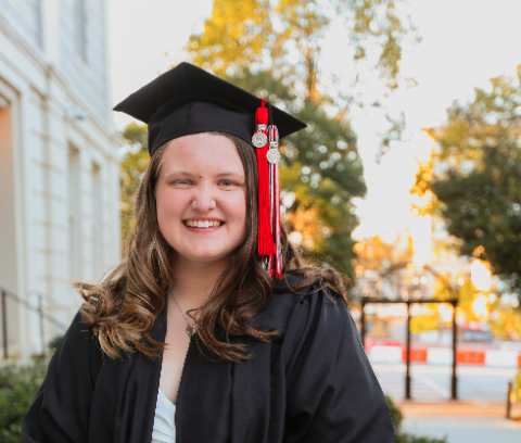 Marlie Irene Scoggins will graduate summa cum laude as a First Honor Graduate from the University of Georgia in May.  Photo by Rose Scoggins. 