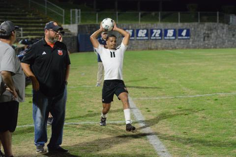 Senior football and soccer athlete Elijah Garnett earns Athlete of the Week. Photo by Benjamin London.