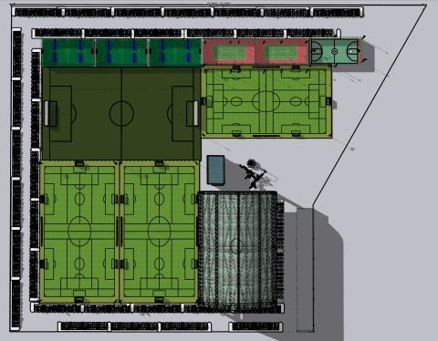 Pictured is the 14-acre property down Bethany Bowersville Road that is set to be the home of the North Georgia Athletic Foundation Sports Complex. Rendering submitted by the North Georgia Athletic Foundation.
