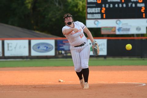 Softball’s pitcher and infielder Kylie Gurecky earns Athlete of the Week. Photo by Benjamin London.