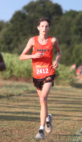 Cross country’s sophomore runner Ethan Kamrath earns Athlete of the Week. Photo by Rose Scoggins. 