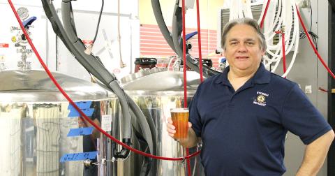 Blair Housely is ready to raise a glass to the upcoming Dahlonega Brewery.