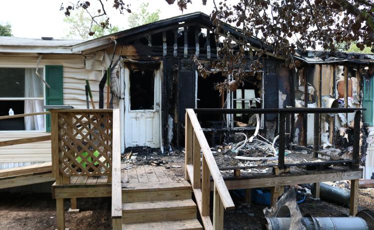 Sunshot by Grayson Williams — Scott and Jennifer Brown’s home on Christmas Tree Road burned on Sunday. Community donations for the family are being taken at Pinnacle Bank.
