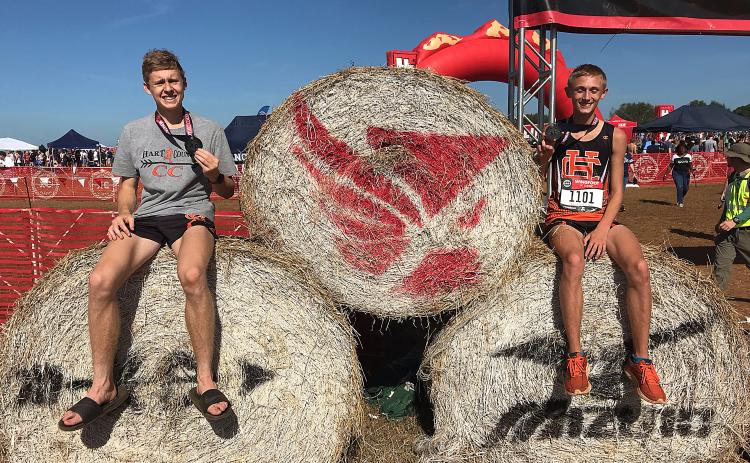 Sam Garringer, left, and Matthew Brown, right, at the Wingfoot Classic.