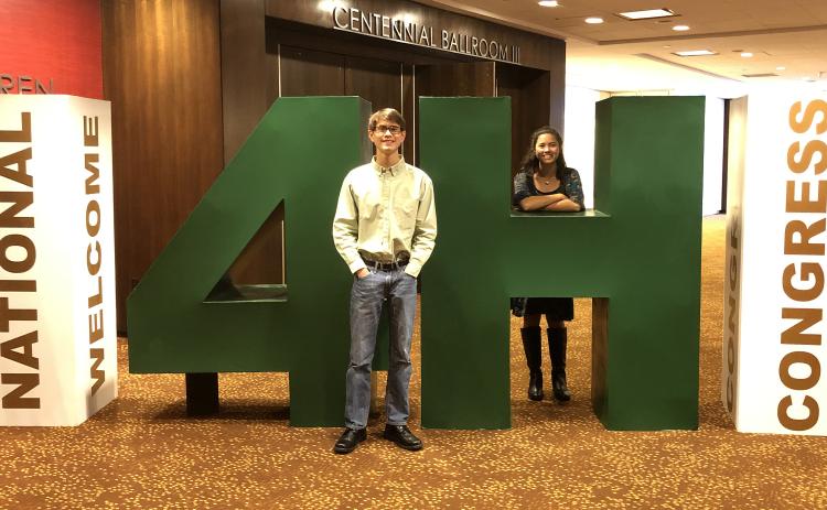 Photo submitted — Ben Tellano, left, and Rachel Tellano, right, of Hart County 4-H, recently attended the 4-H National Congress in Atlanta.