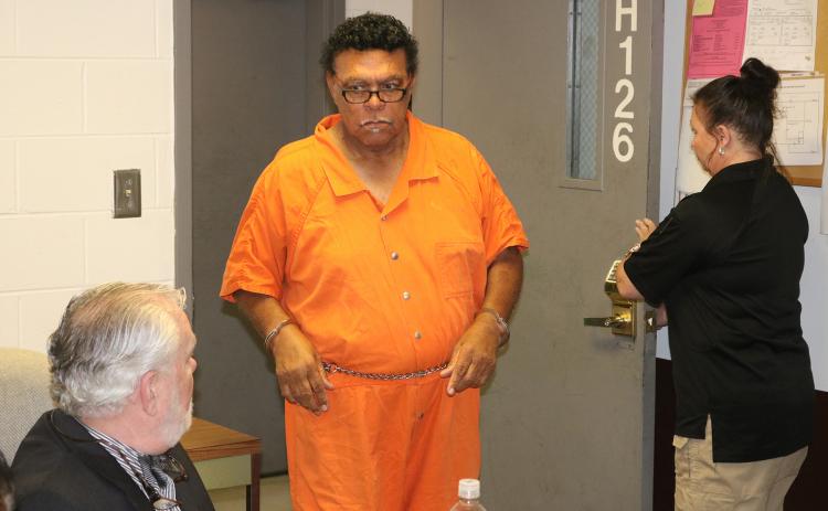R.C. Ogelsby as he entered the courtroom for his bond hearing in Nov.