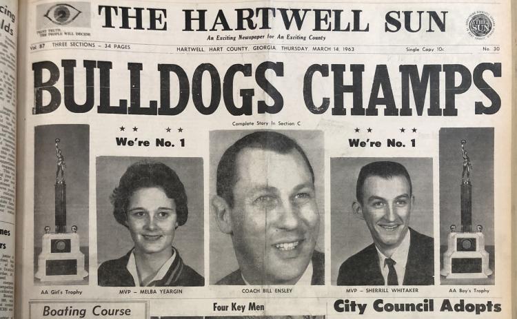The Hartwell Sun in 1963