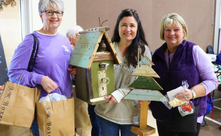 Pictured are Vicki Hilley, Pam Isbell and Lisa Baker at the 2019 Holiday Bazaar.