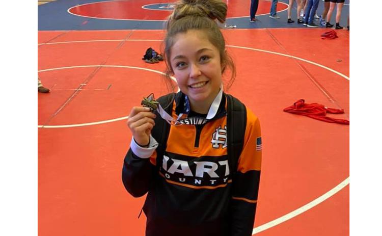 Hart County High School wrestler Scout Lewis
