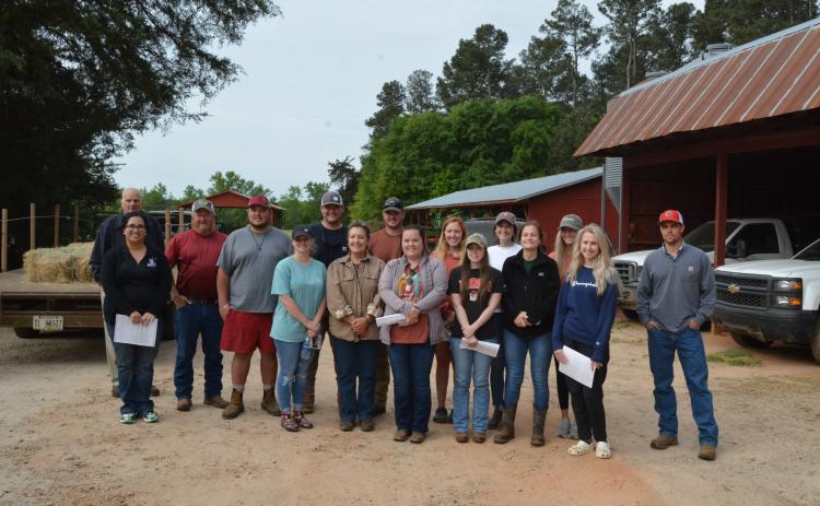 Dr. Leslie Fordham’s animal science students took a trip to Wakefield Farm in Hartwell on Friday, April 16.
