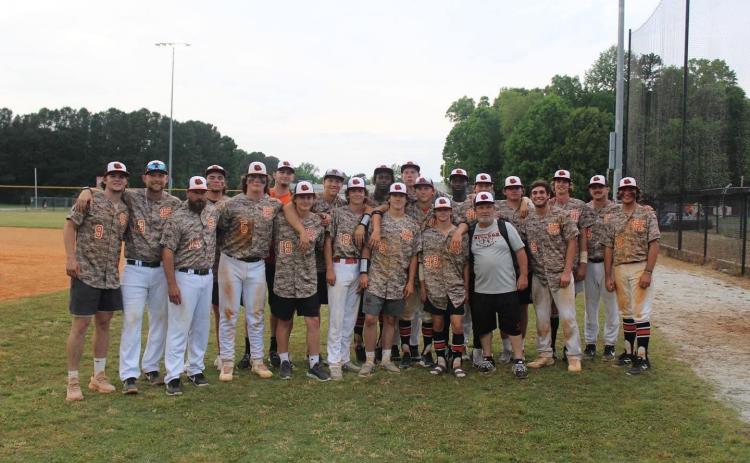 Photo submitted - The Hart County High School baseball team is pictured after sweeping Redan in the first round of the state playoffs.