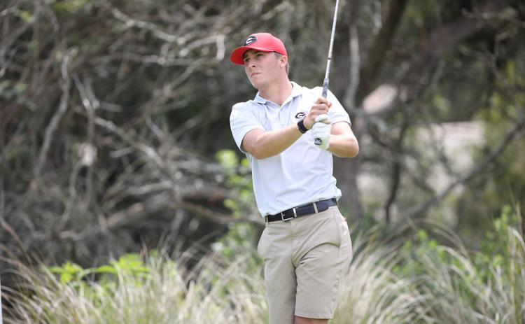 Steve Colquitt/UGA - Eli Scott during the match play quarterfinals of the SEC Championship at Sea Island Golf Club on St. Simons Island, on Saturday, April 24.