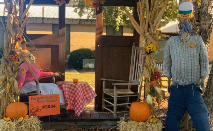 Hartwell Health and Rehabilitation won in the People’s Choice contest for 2019 in the Scarecrow Bash.