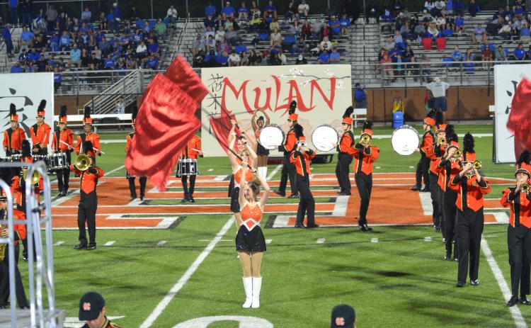 The Hart County Marching Band performs "Mulan" for its home crowd on Oct. 8.