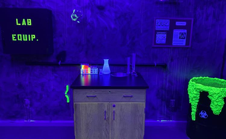 The Lab Room at Lake Hartwell Escape Room, one of the three rooms inside the venue.