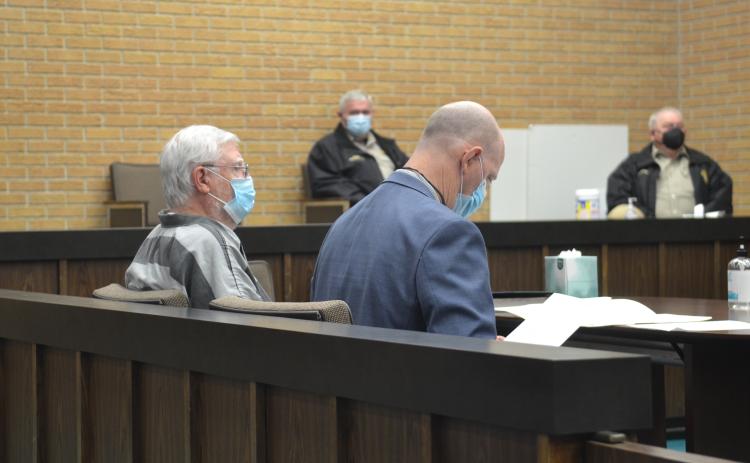 Tommy Beeson, left, awaits sentencing on Jan. 7 alongside his attorney F. Mayes Davison.