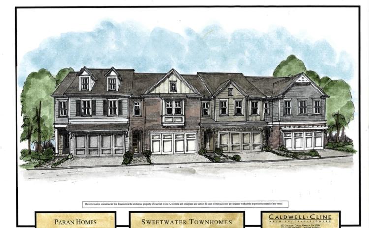 Photo Submitted- A rendering provided by the developer depicts a proposal of the style for the townhome-like dwellings.