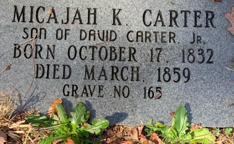 Pictured above are a pair of 19th century grave markers cleaned and restored by Hart County resident Buck Chapman.