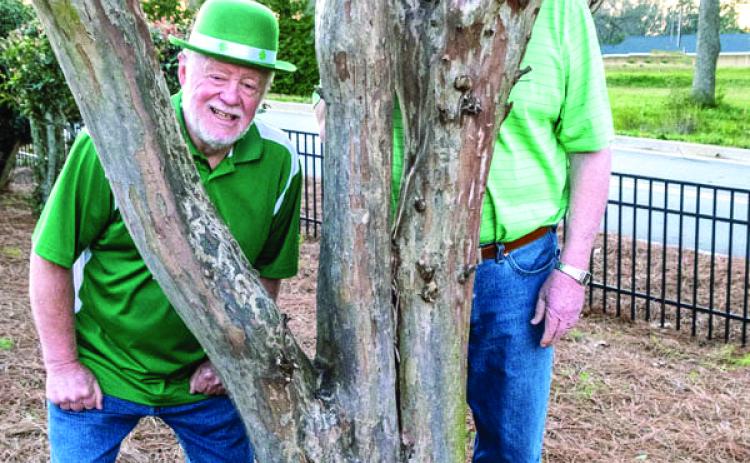The above leprechauns (Dwight Person, left, and Tom Hamilton, right) were seen lurking outside of the Sacred Heart Catholic Church last Saturday night as folks inside were dining on a delicious St. Patrick’s Day dinner.