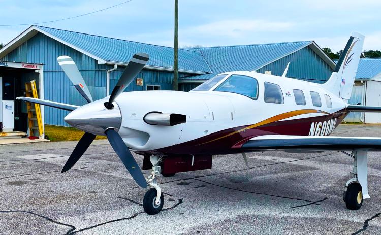 An airplane docked at the Franklin-Hart Airport