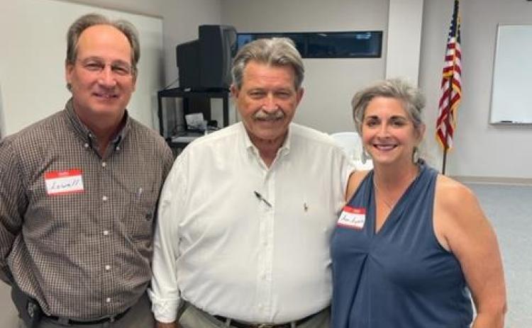 Photo submitted: Pictured above are Alan Powell and the two newest members of the HCPOA Board, Lowell Macher and Ann Ayers.