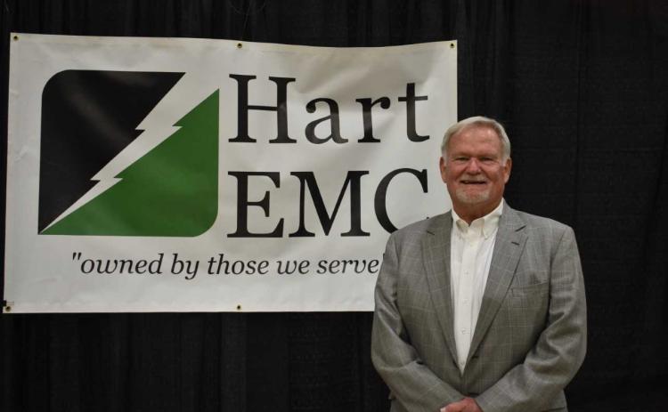Bill Leard, pictured above at the annual Hart Electric Membership Corporation meeting, was named the next board member for the organization.