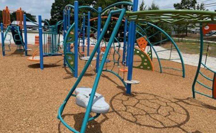 The soon-to-open jungle gym at Bell Family YMCA.