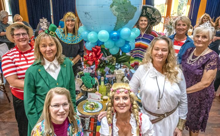 The second place team: left side front - Kristine Freehand, Pam McGovern, Pam Eisele and Mary Strycholski; right side front - Marilyn Bowman, Melissa Houston, Ann McSpadden, Deb Collado and Shannon Vanskike.
