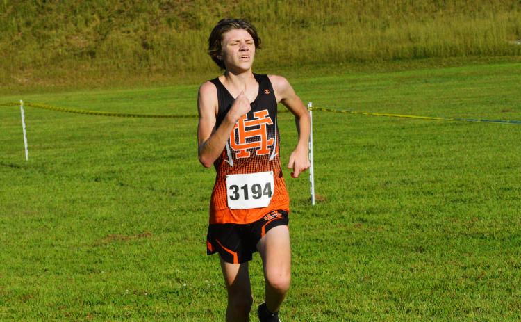 Braydon Lane runs at the Reservation Run on Sept. 20.