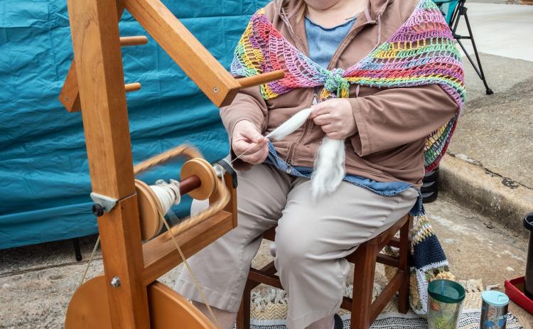 Pictured above is one of the craft vendors at the last Hartwell Makers Festival held this past April.