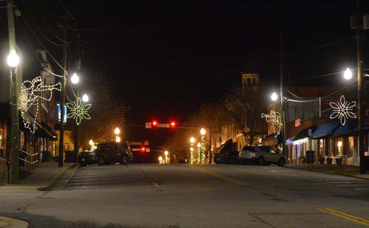 City councilmen expressed an interest Monday in getting serious about extending the type of sidewalks downtown, seen above, towards the schools and elsewhere in the city of Hartwell.