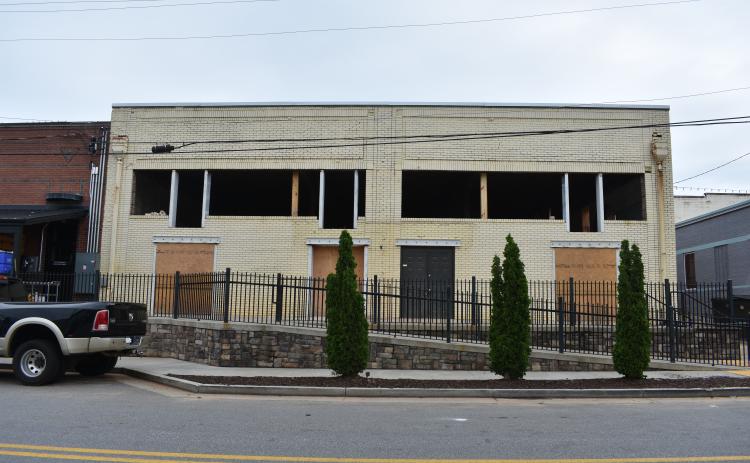 The former Smith TV Repair and Sales building on Depot Street was built in the early twentieth-century, and will soon be Hartwell’s most recently refurbished building.