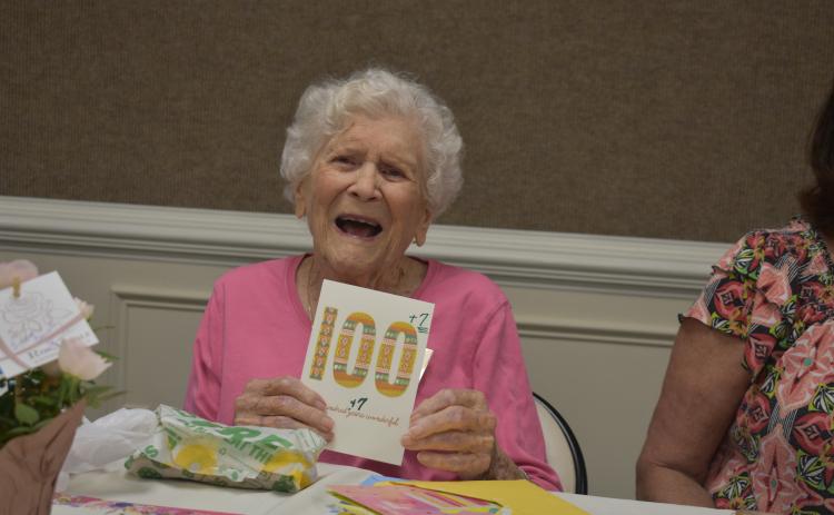 Doris Mahannah will celebrate her 107th birthday this weekend. The Hartwell citizen is still loving life at 107 as she works with the Tiny Stitches organization in order to make and donate items to newborns across North Georgia.
