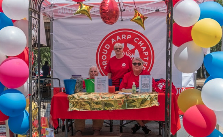 Pictured from L-R: DJ Dougherty, secretary; Sandra Mariacher, president/vice president; and Deb Caudle, treasurer.
