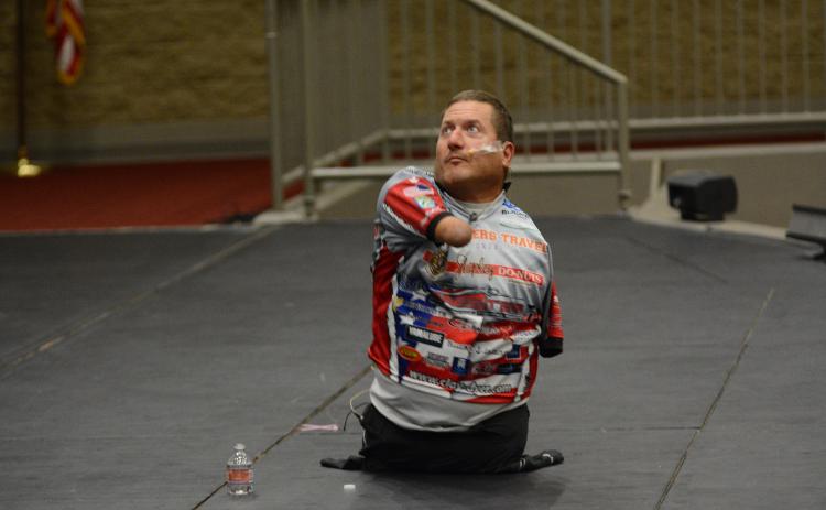 Clay Dyer gave a series of inspirational speeches to different groups around Hart County Aug. 18 through Aug. 20.
