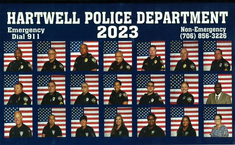 The men and women of the Hartwell Police Department.