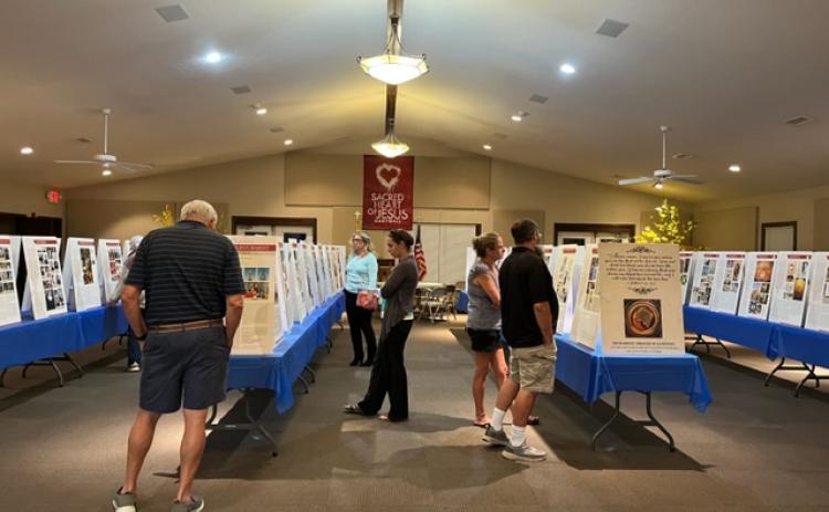 An exhibit of Eucharistic Miracles was on display at the Sacred Heart of Jesus Catholic Church Sept. 30 to Oct. 6.