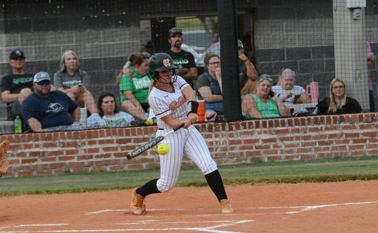 Pictured from left is senior outfielder Allie O’Bannon who made first team All-Region.
